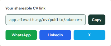 elevait cv shareable link elevait cv shareable link